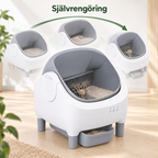 Självrengörande öppen kattlåda med appstyrning