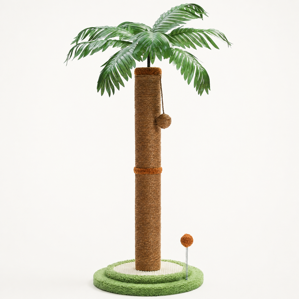 Palmformad klöspelare för katt, 85 cm, mot ljus bakgrund